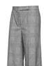 Pantaloni MXMNETTO in lana Principe di Galles grigio