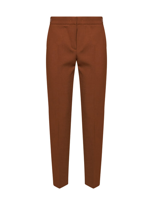Brown MXMACINO slim-fit trousers