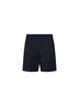 Shorts MXMSALUTE in tela di lana leggera blu marino