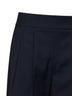 Shorts MXMSALUTE in tela di lana leggera blu marino