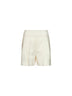 Shorts MXMPITTURA in tela di lana leggera bianco avorio