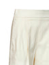 Shorts MXMPITTURA in tela di lana leggera bianco avorio