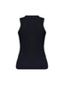 Gilet MXMFIORIRE in maglia a coste blu marino