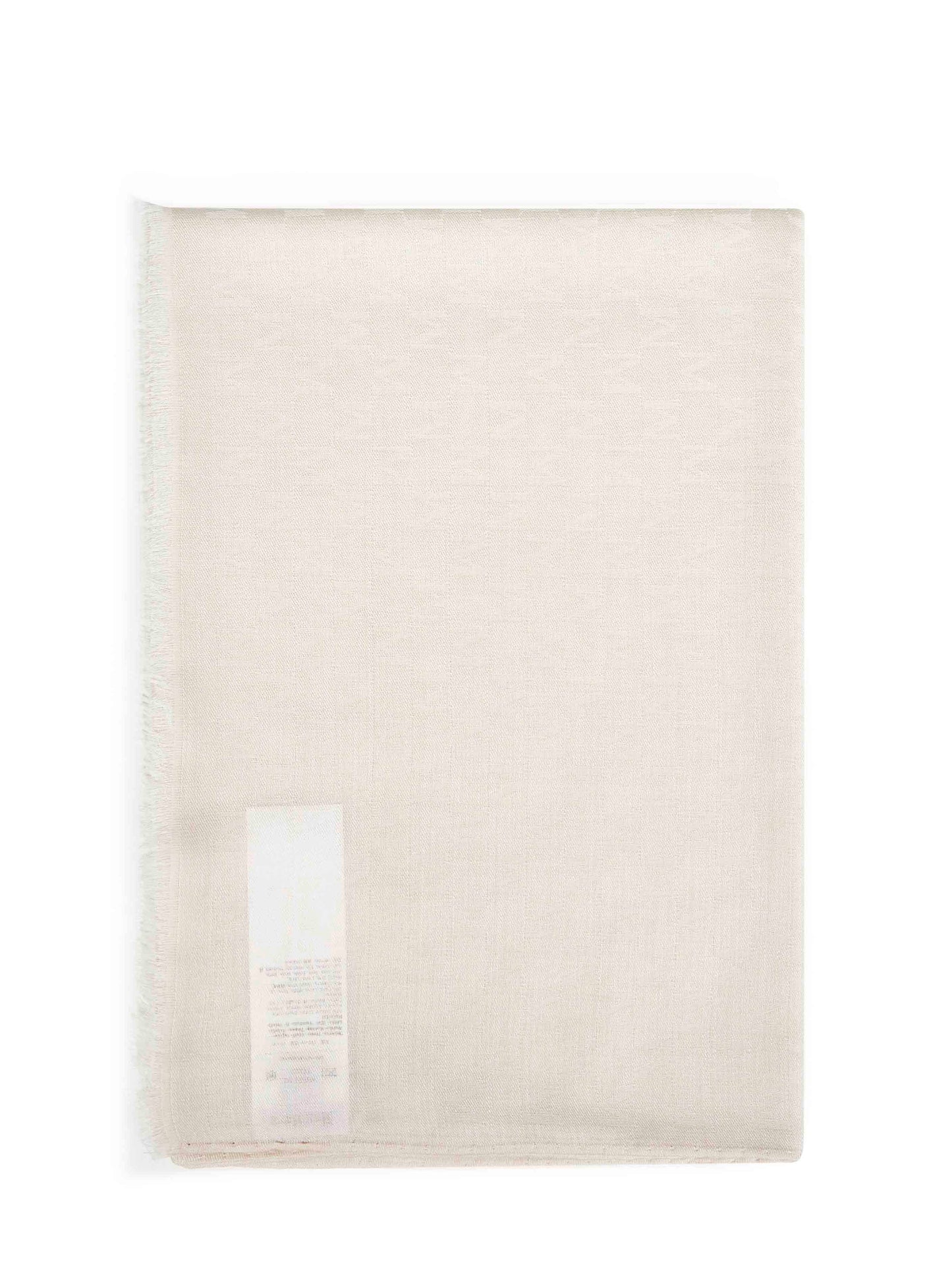 Stola MXAPANIERE in misto seta jacquard M Monogram bianco avorio