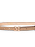 Cintura Monogram MGRAZIATA in cuoio fango