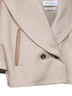 Beige cashmere drap MXAGALOSCE cape