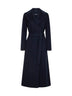 Cappotto lungo a vestaglia POLDO blu notte