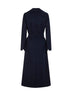 Cappotto lungo a vestaglia POLDO blu notte