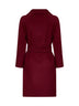 Burgundy ARONA short belted coat