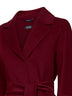 Burgundy ARONA short belted coat