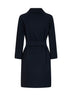 Dark blue ARONA short belted coat