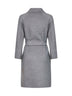 Melange grey ARONA short belted coat