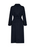 Dark blue ESTURIA belted midi coat
