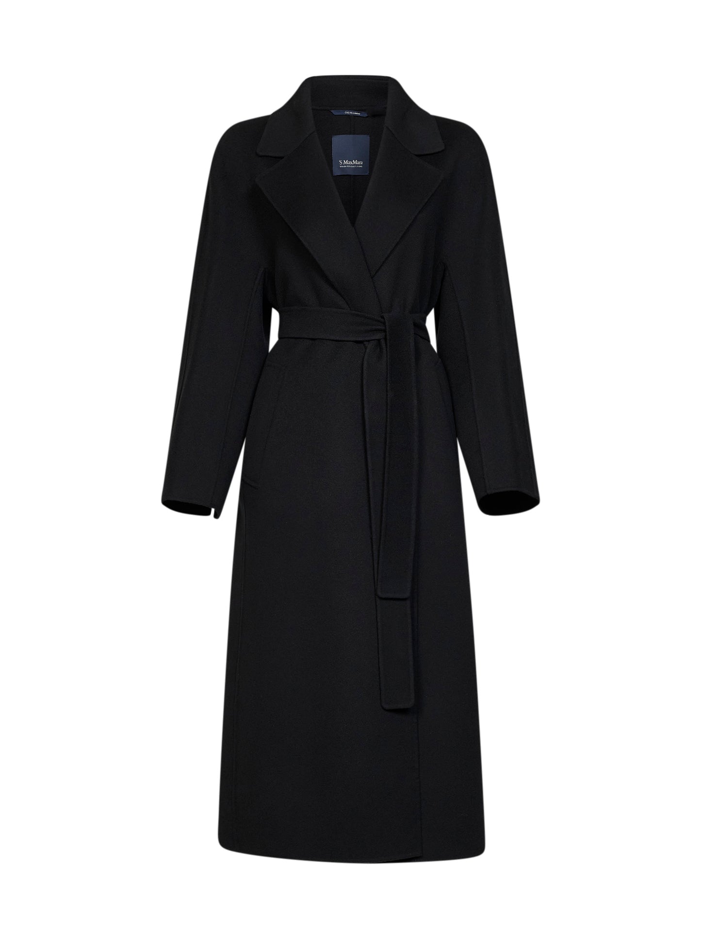Cappotto lungo a vestaglia SMMPENELOPE nero