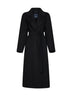 Cappotto lungo a vestaglia SMMPENELOPE nero