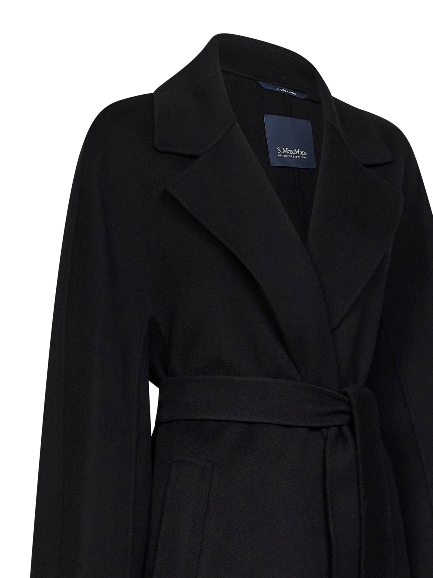 Cappotto lungo a vestaglia SMMPENELOPE nero