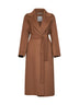 Cappotto lungo a vestaglia SMMPENELOPE cammello scuro