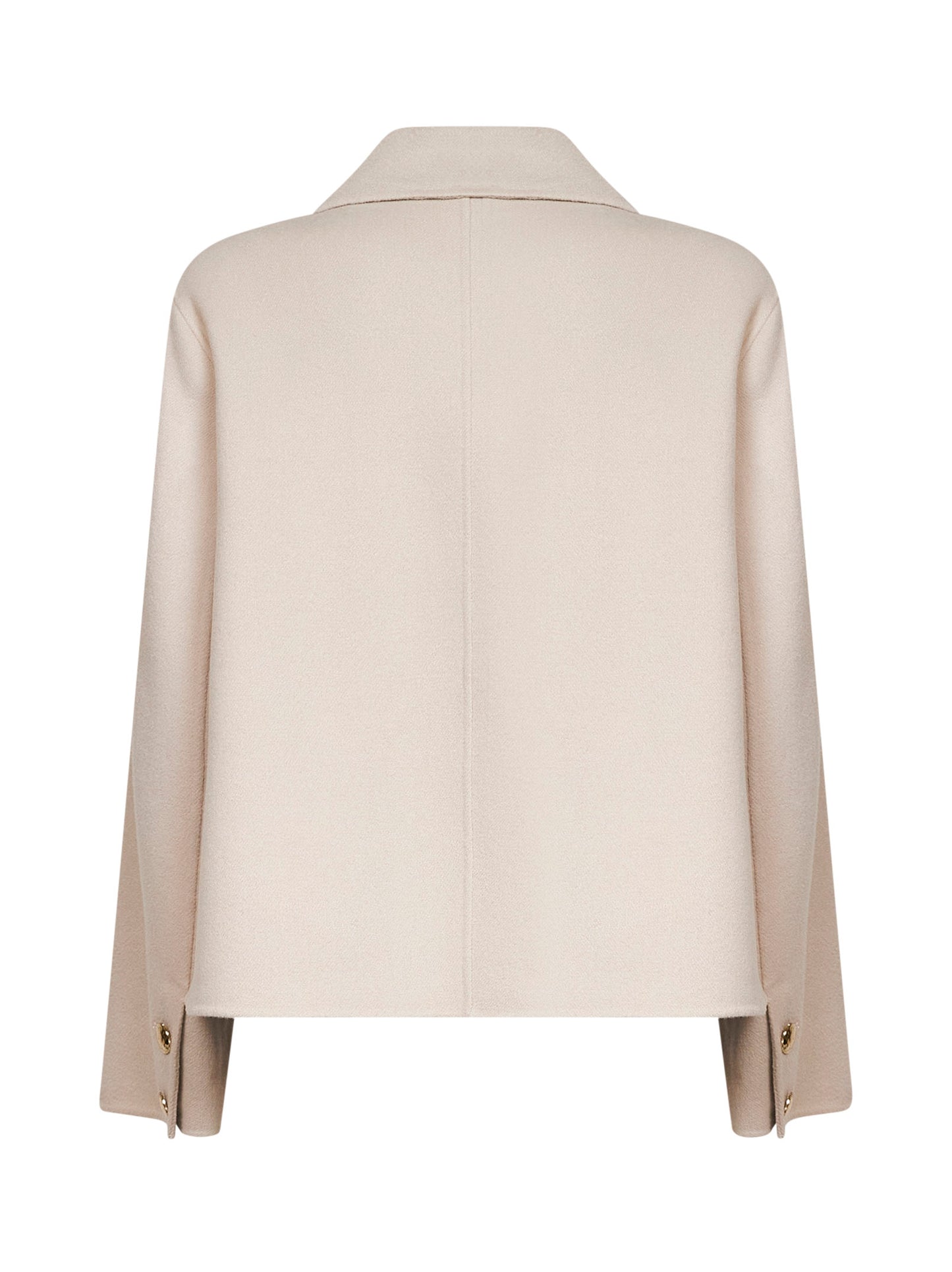 Beige double-faced wool SMMSORRISO jacket