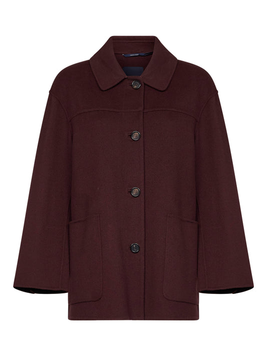 Dark red SMMGIUGNO short coat
