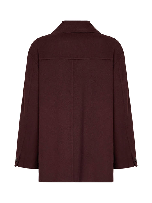 Dark red SMMGIUGNO short coat
