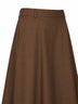 Dark honey SMMPIOVRA flared maxi skirt