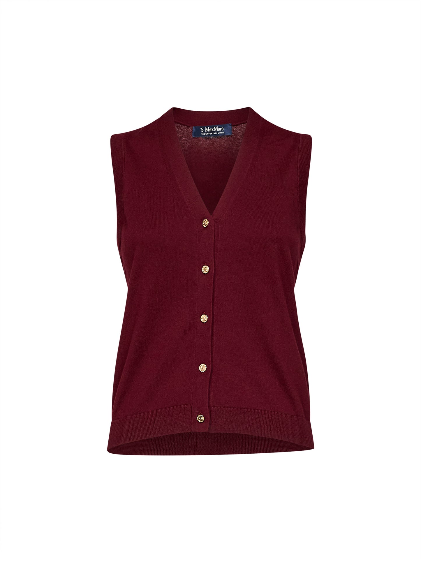 Burgundy knit SMMSAGGIO vest