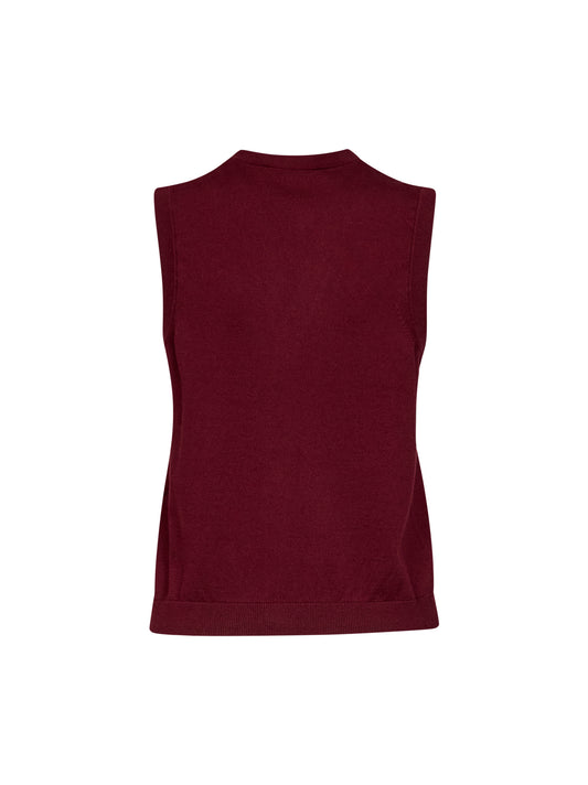 Burgundy knit SMMSAGGIO vest