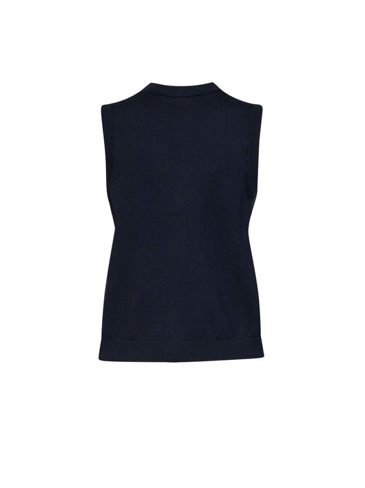 Blue knit SMMSAGGIO vest
