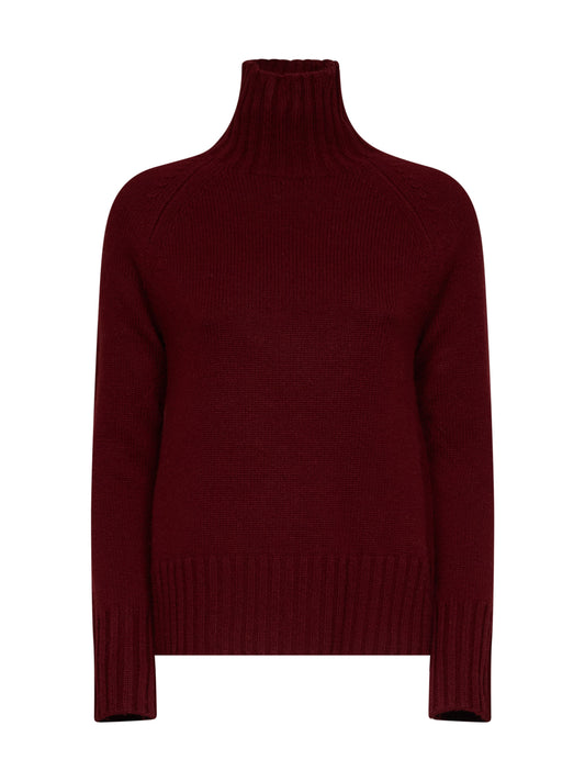 Burgundy SMMMANTOVA turtleneck sweater