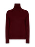 Burgundy SMMMANTOVA turtleneck sweater
