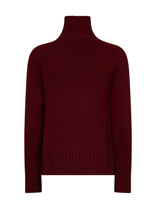 Burgundy SMMMANTOVA turtleneck sweater