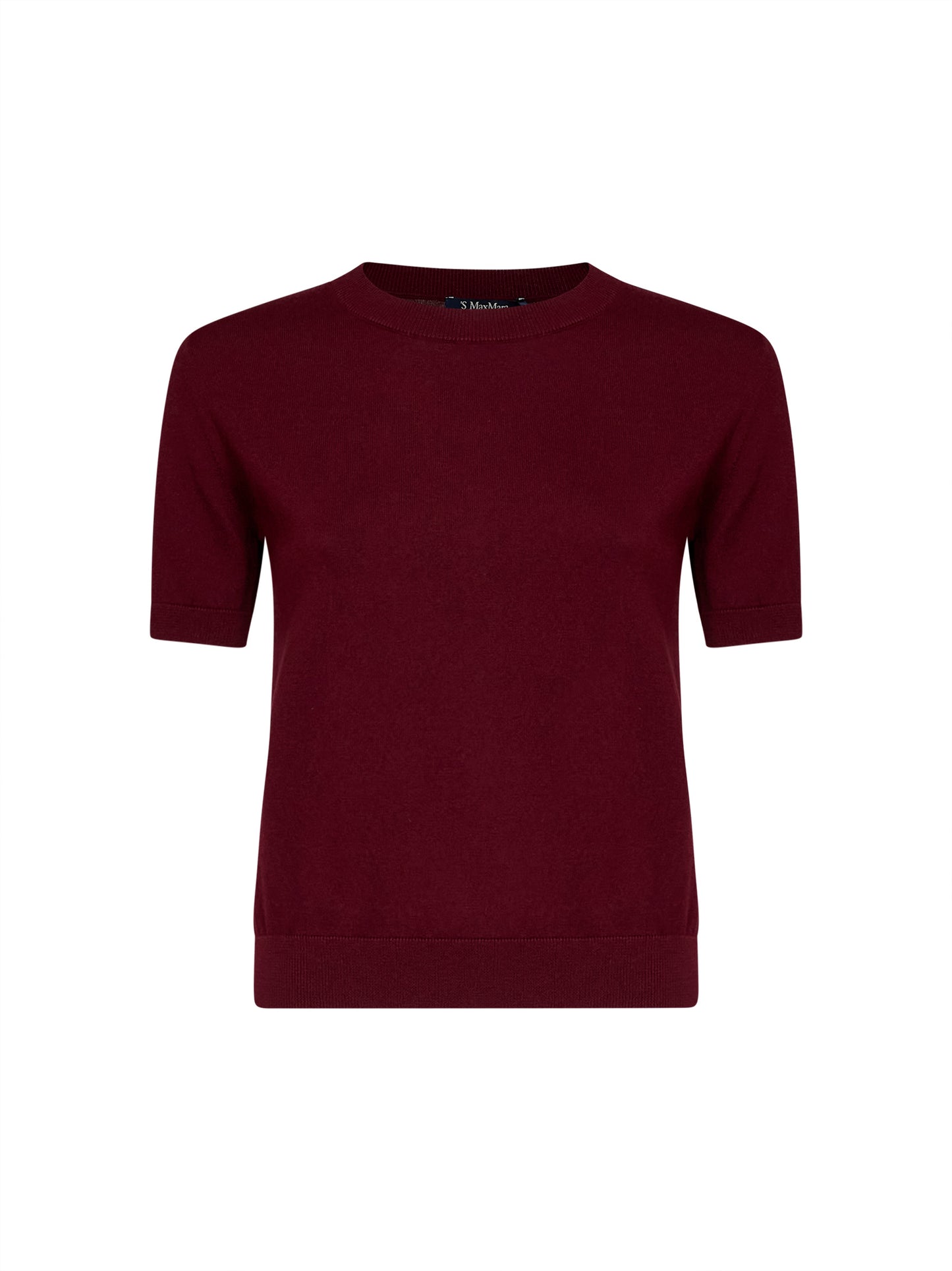 Burgundy knit SMMGIULIETTA basic top