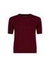 Burgundy knit SMMGIULIETTA basic top