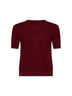 Burgundy knit SMMGIULIETTA basic top
