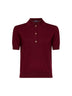Burgundy knit SMMPOMPOSA polo shirt