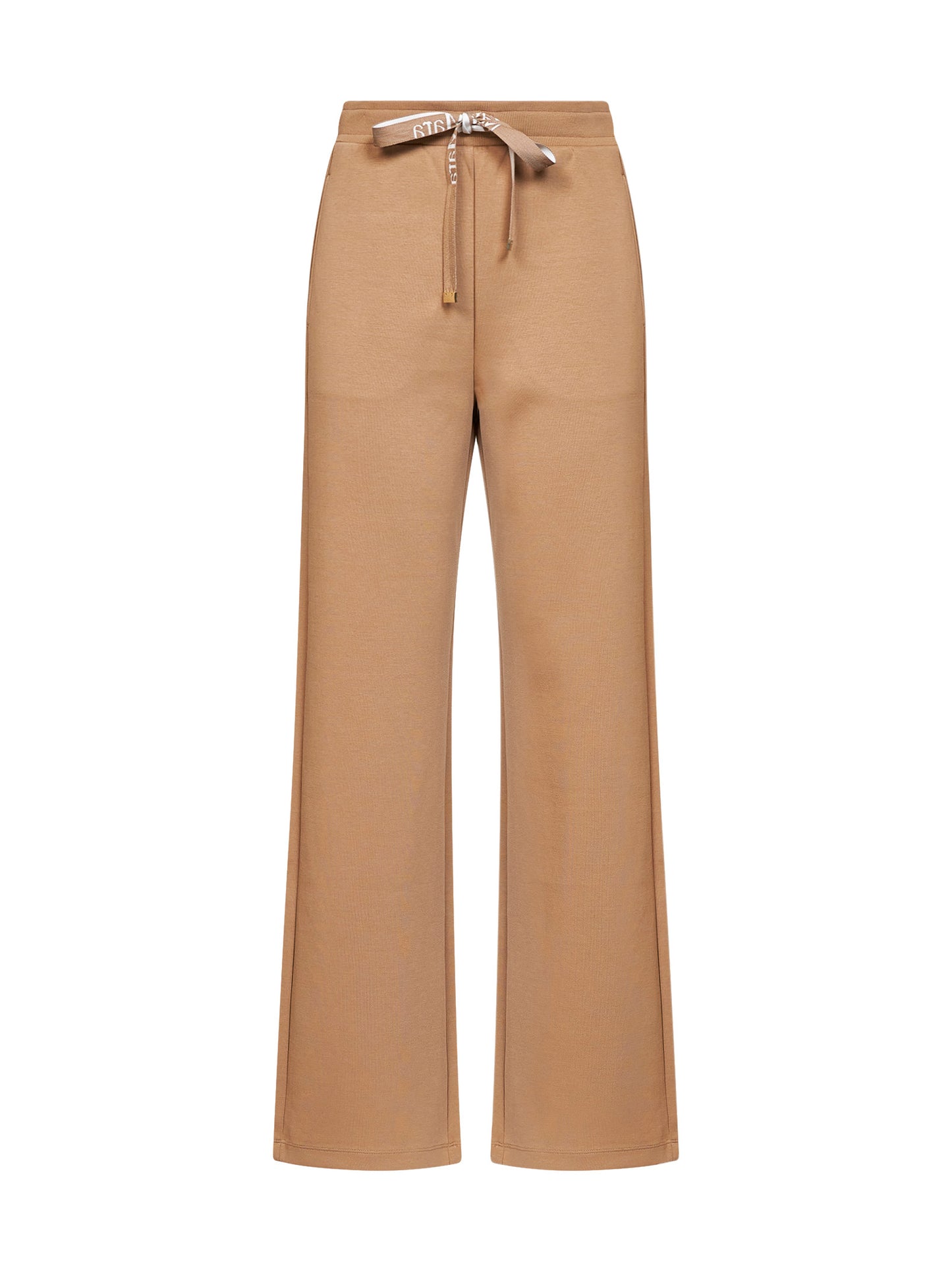 Pantaloni ampi SMMBALI in jersey double cammello