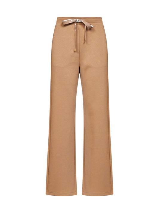 Camel double jersey SMMBALI wide trousers