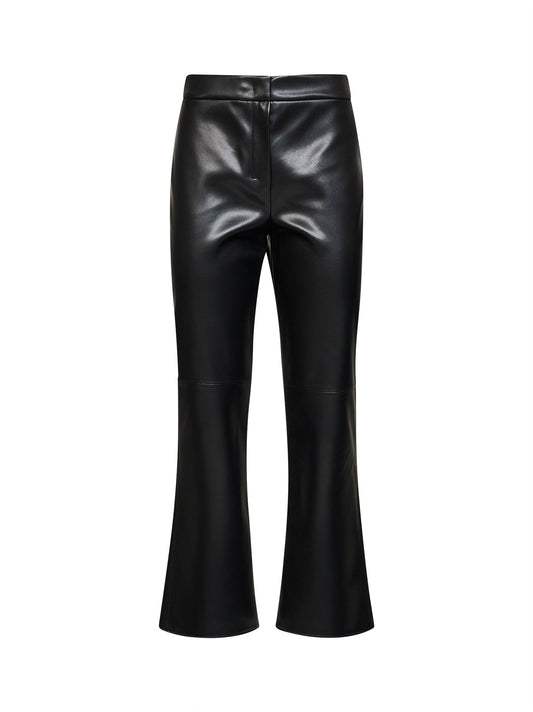 Pantaloni slim-fit SMMSUBLIME in jersey spalmato nero