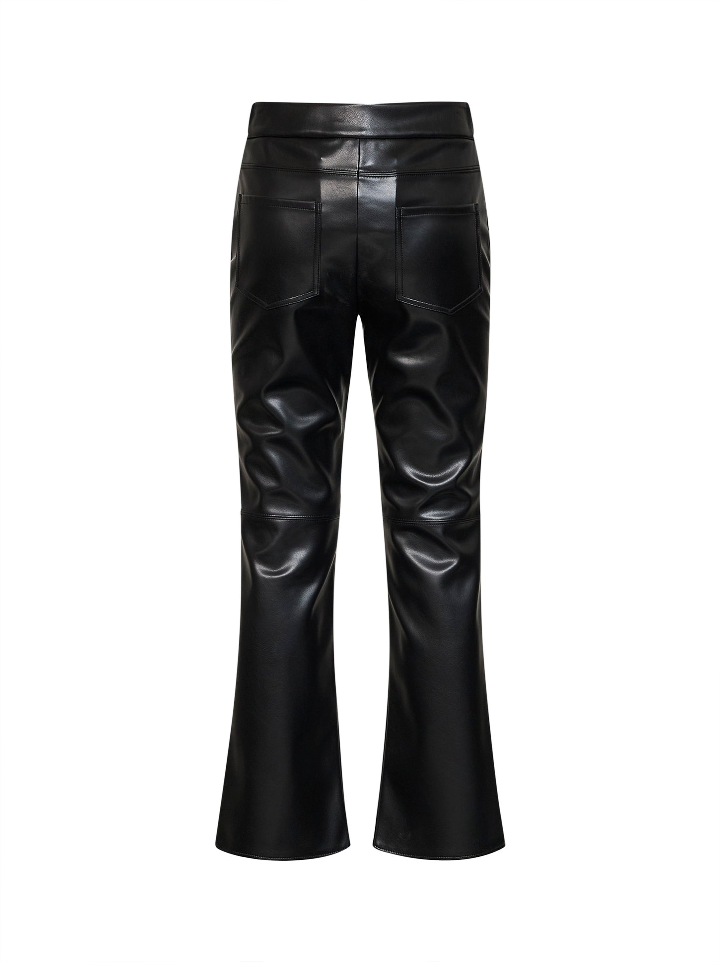 Black coated jersey SMMSUBLIME slim-fit trousers