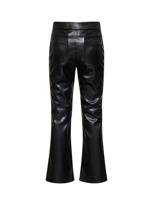 Pantaloni slim-fit SMMSUBLIME in jersey spalmato nero