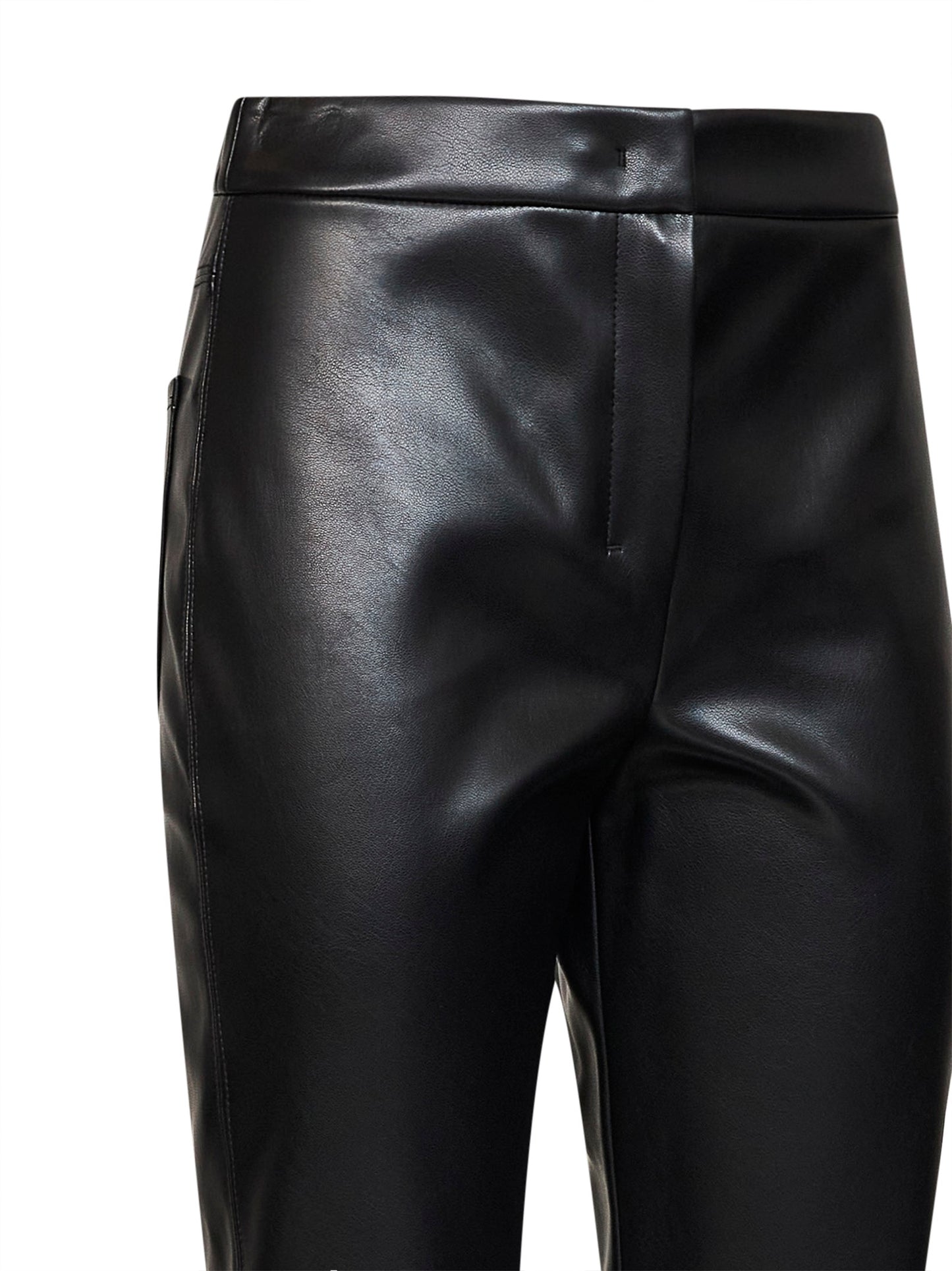 Black coated jersey SMMSUBLIME slim-fit trousers