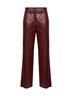 Burgundy SMMSOSPIRO straight-leg trousers