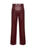 Burgundy SMMSOSPIRO straight-leg trousers