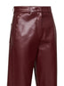Burgundy SMMSOSPIRO straight-leg trousers