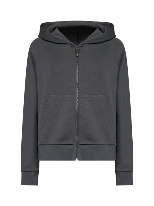 Felpa con zip e cappuccio SMMMAREA grigio scuro