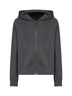 Dark grey SMMMAREA zip-up hoodie