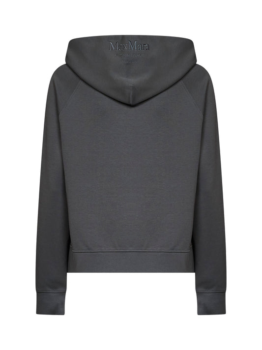 Felpa con zip e cappuccio SMMMAREA grigio scuro