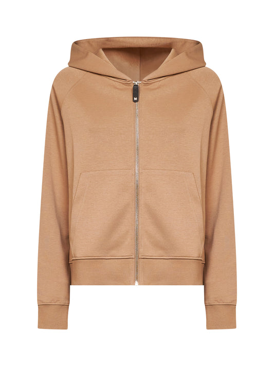 Camel SMMMAREA zip-up hoodie