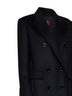 Black MSTEFFIGE tuxedo-style long coat