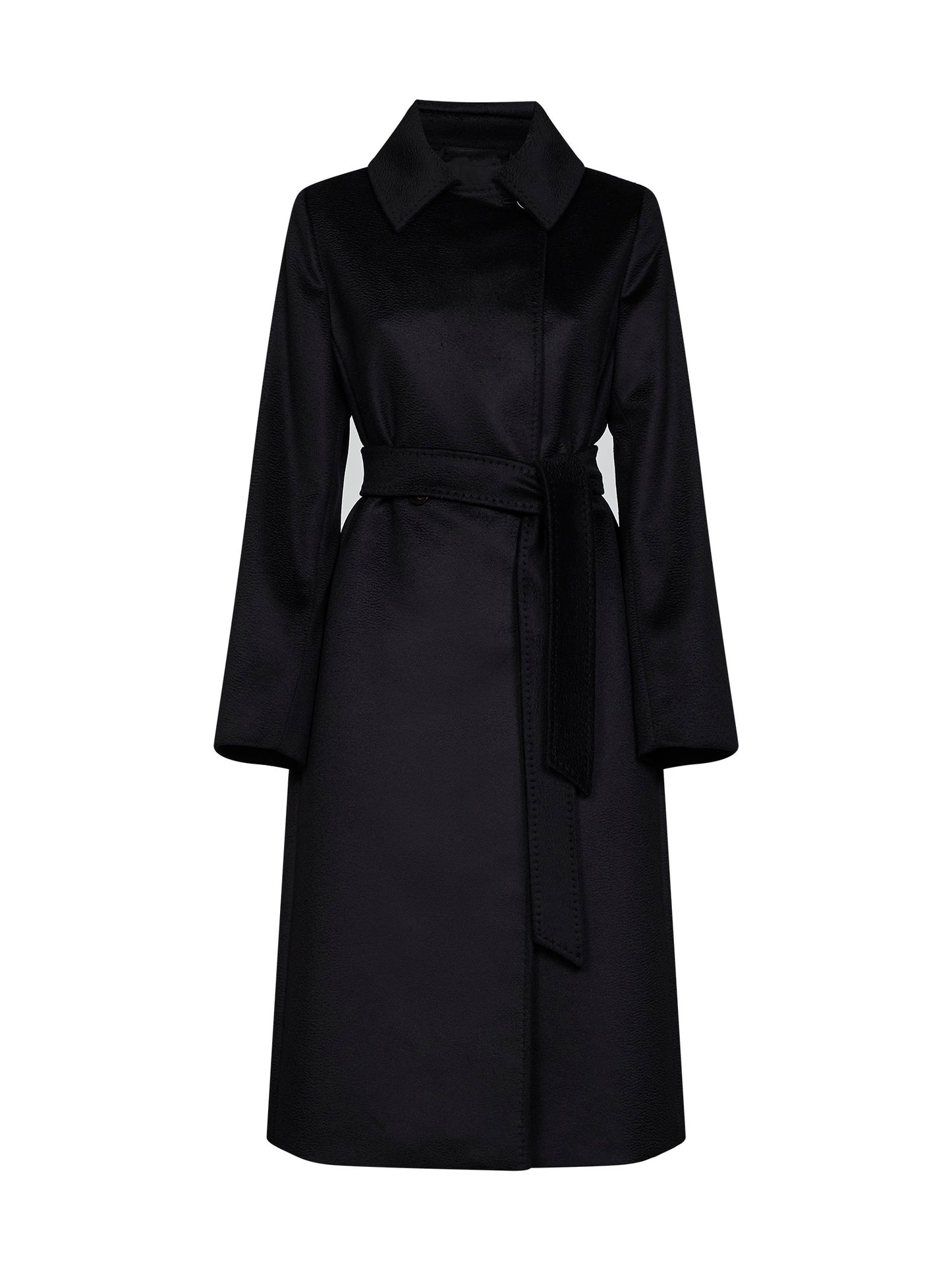 Cappotto lungo a vestaglia BCOLLAG nero